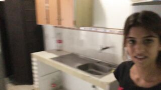 I make my stepsister suck my schlong in the fresh abode our parents bought HD porn