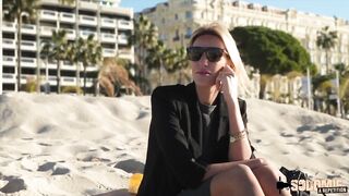 Anouk, a sultry blond, impales herself on a dick