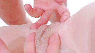 student groans with every penetration in her cunt