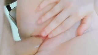 student groans with every penetration in her cunt