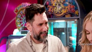 Stepdaughter Seduces Stepfather in Empty Arcade