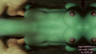 Screwing An Alien In The Mirror Dimension! (Enjoyment Model Doll, Sorceress 105cm)