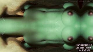 Screwing An Alien In The Mirror Dimension! (Enjoyment Model Doll, Sorceress 105cm)