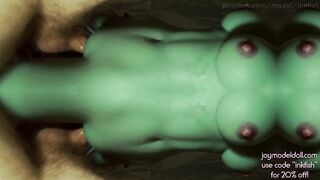 Screwing An Alien In The Mirror Dimension! (Enjoyment Model Doll, Sorceress 105cm)