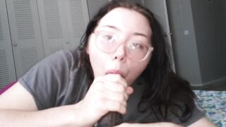 Faithful bbc nuts on gals face