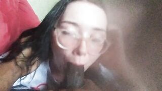 Nerdy female gags on bbc