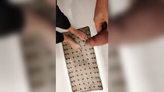 MY RUSSIAN ALLY INVITES ME TO THE WASHROOM TO VOID URINE ON MY FEET