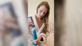 Feeding My Hungry Creamy Cunt A Large Sextoy