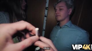 VIP4K. Large titty chick has a party affair