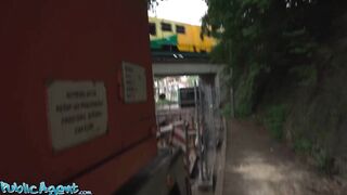 Public Agent - Short youthful thick hawt latin babe with astounding butt wraps twat around a large shlong outdoors