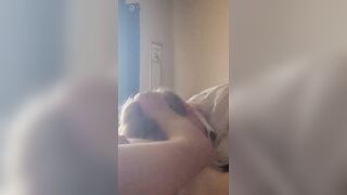 Choking Hubby whilst CUMMING on his dong then I suCK all the CuM OUT