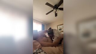 Choking Hubby whilst CUMMING on his dong then I suCK all the CuM OUT