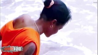 Shania Photo Session by the Sea with Shania, a Splendid Little French Ebony Hotty