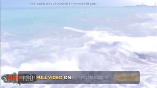 Shania Photo Session by the Sea with Shania, a Splendid Little French Ebony Hotty