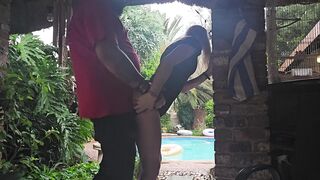 eighteen year old babysitter drilled in large thunder storm