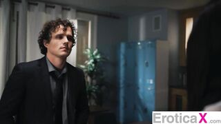 EROTICAX - Bubble Gum Brat Nina Pink Gets Bent Over & Drilled by Teacher’s Large Schlong