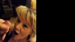 Hawt Wife supplicates him to Cum over her Face as that babe Cums