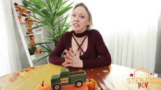 Little Step Sis Is Thankful for My Shlong - Breezy Bri