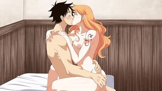 Luffy bangs Nami One Piece hentai comics toon uncencored large melons Naruto Sakura large booty oriental teen