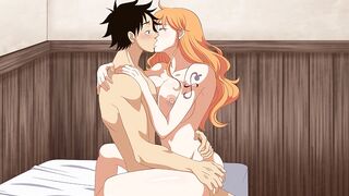 Luffy bangs Nami One Piece hentai comics toon uncencored large melons Naruto Sakura large booty oriental teen