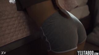 Lustful older priest anal bangs a small blameless teen to purify her