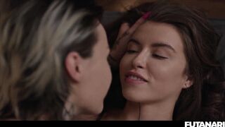 Tomboy Lesbos Shemale hentai Sexfight - Wrestling Prison Tattoo Angels Having Concupiscent Enjoyment with CUM Play