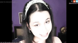 Cute shemale DaniTheCutie lactates from her tiny tits just for u