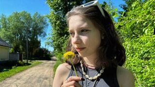 Met a Ukrainian schoolgirl on the street and screwed her on the same day