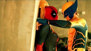 Deadpool vs Wolverine. Insane Raunchy Fight - MolIyredwolf