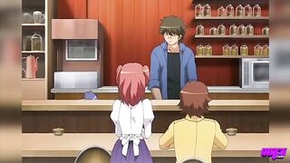 Manga Pros - Super Sexy & Lewd Waitresses Have Pleasure With The Cafe Employee Masaru
