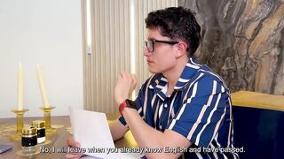 Round butt blond entreats her tongue trainer to pound her constricted juicy vagina, I'll let u screw me if u train me!