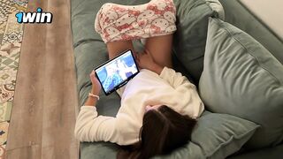 Caught Step Sister Masturbating And Joined In To Bang Her And Cum Inside Twat 2 Times In A Row