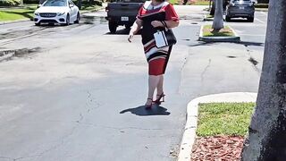 Obese cunt aged lady sightseeing and Masturbating - (big beautiful woman ssbbw, Bulky booty, large booty, thick butt) POV