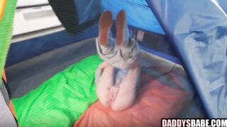 Step daddy peeps on step daufghter masturbate then bangs her