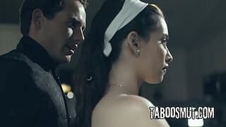 Law Enforcer Screws Brunette hair Housewife In Dystopian Future