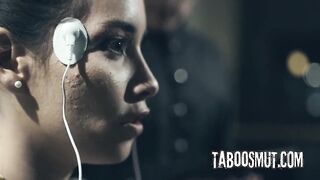 Law Enforcer Screws Brunette hair Housewife In Dystopian Future