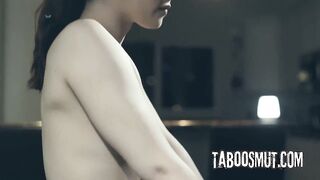 Law Enforcer Screws Brunette hair Housewife In Dystopian Future