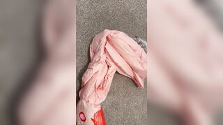 Pumping up a big blow up doll