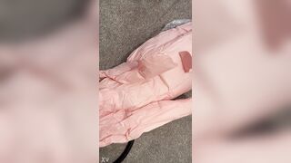 Pumping up a big blow up doll