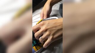 Footjob/Sockjob Ejaculation Compilation #1 - Ava Brooke