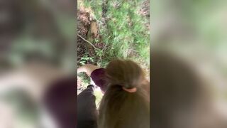 White wench gives bj at golf course