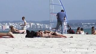 Lesbian sex at the Ballermann