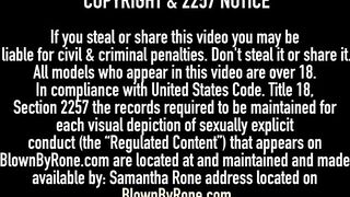 Wild Tart Samantha Rone Fondles Tied Up Hottie Cassidy Klein