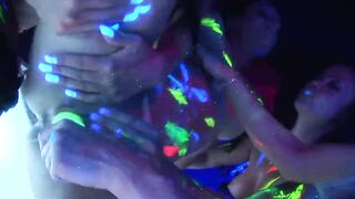 Glow in the Dark Lesbian Orgy