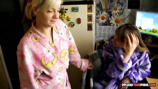 Beautiful lesbians grope each other's good bits