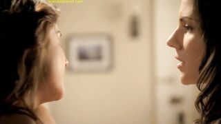 Anna Silk And Erin Karpluk Nude Lesbo Scene In Being Erica 