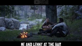 Arthur Morgan - A Bar Song (ft. Lenny) [Official Music Movie scene] REACTION