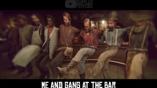 Arthur Morgan - A Bar Song (ft. Lenny) [Official Music Movie scene] REACTION
