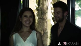 twenty one NATURALS - Hot Brunette hair Takes Her Date's Wang Unfathomable In Her With Her Soaked Twat