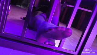 Shoe Licking And Foot Worship And Nylon Foot Gagging In The Cage